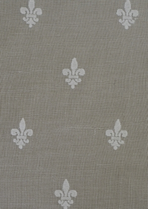 Fleur de Lys Vertical Madras Lace Curtain &  Yardage 
