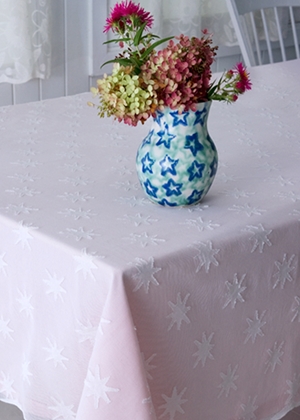 Star Madras Lace Tablecloth And Runner 